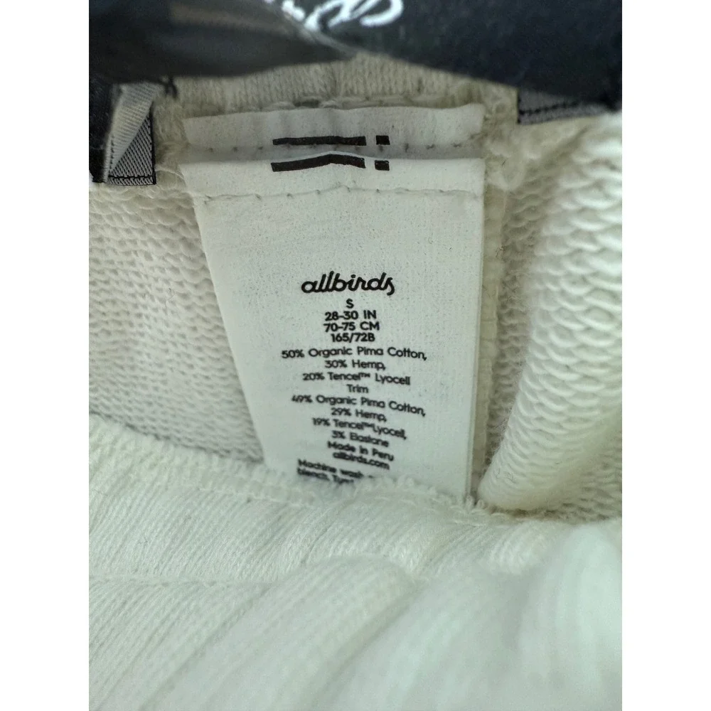 Allbirds Mens Organic Pima Cotton R&R Sweatpants Small NWT Natural White - Picture 5 of 8